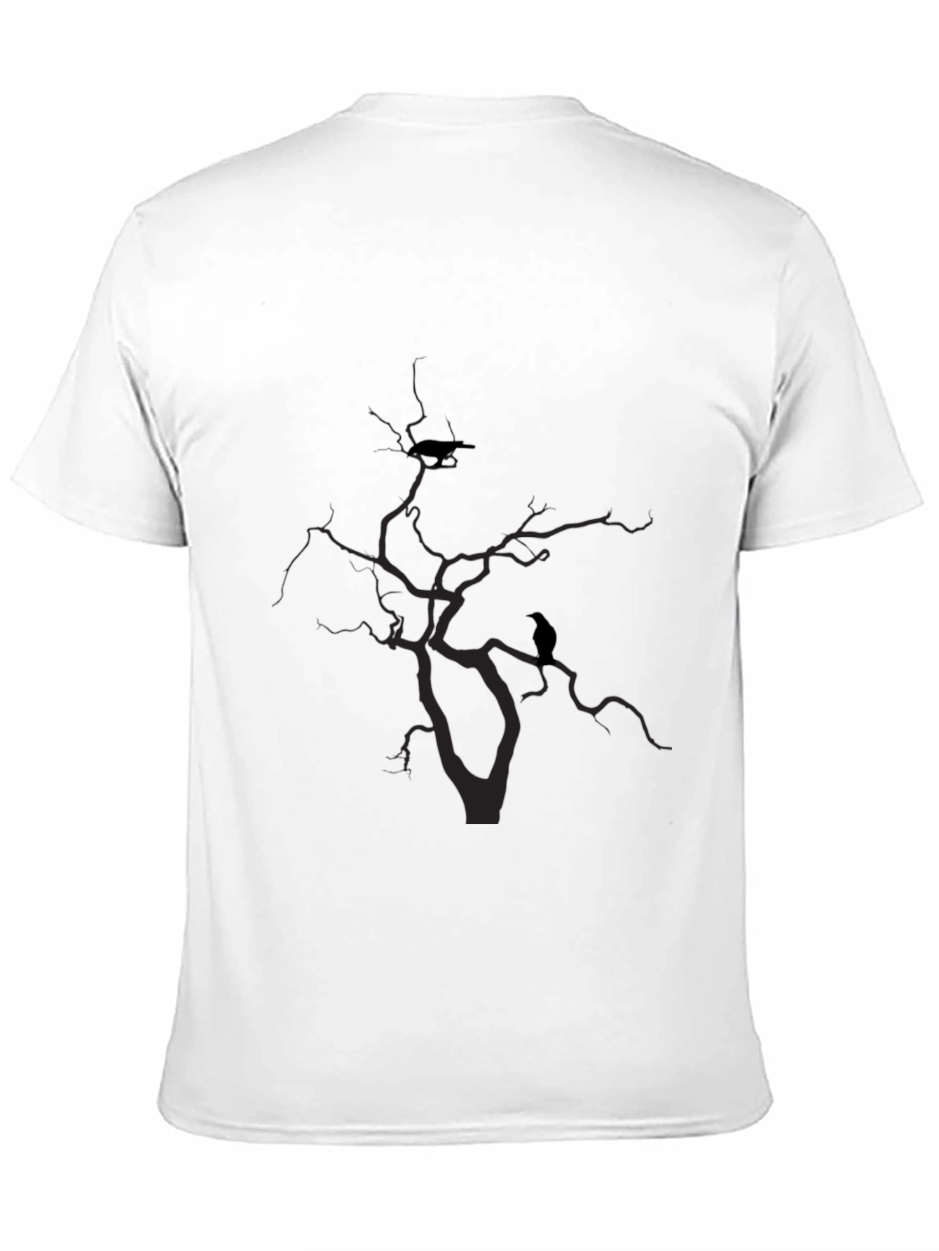 Raven Tree Graphic T-Shirt - Black