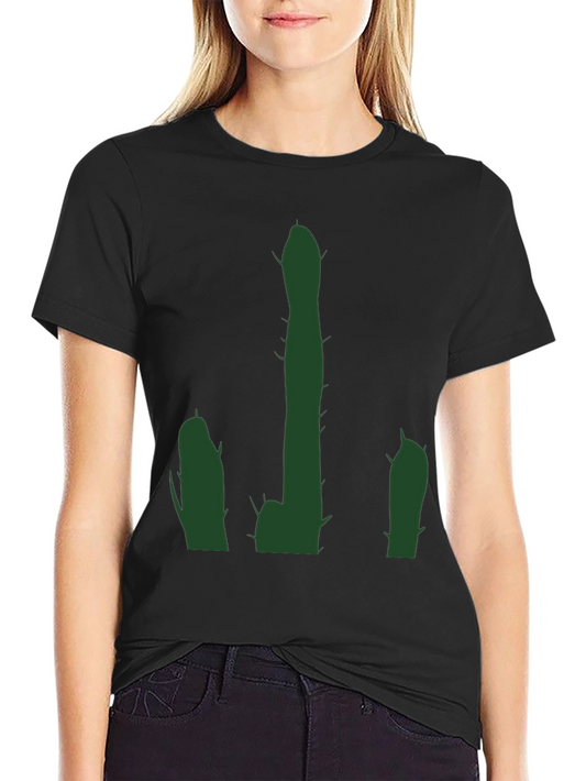 Cactus Graphic Black T-Shirt - Desert Humor Tee