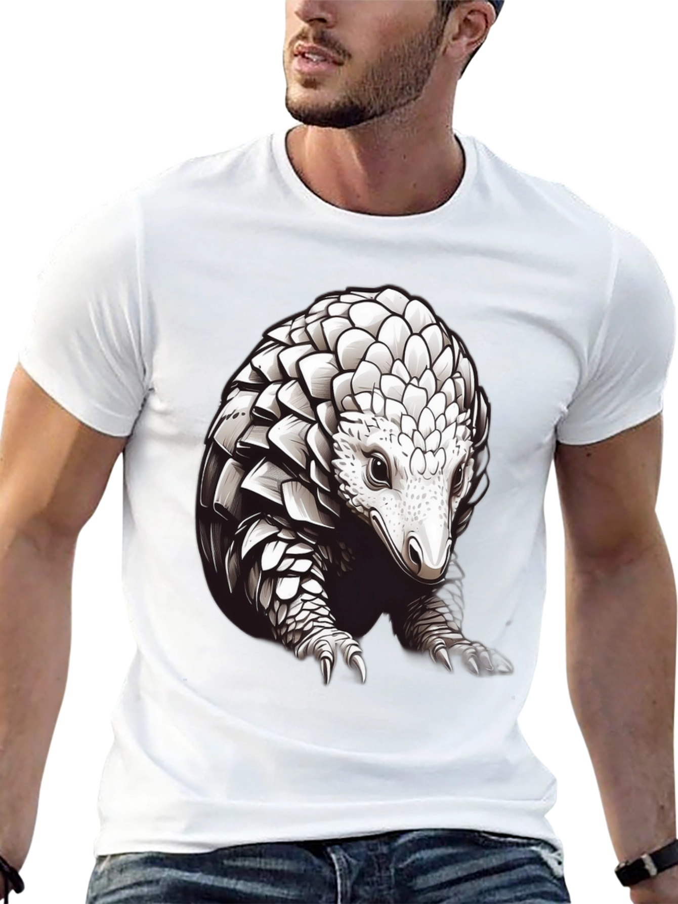 Pangolin Graphic Tee - Cool Wildlife Design