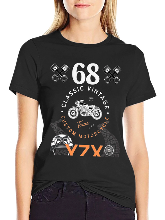 Classic Vintage Motorcycle 68 T-Shirt