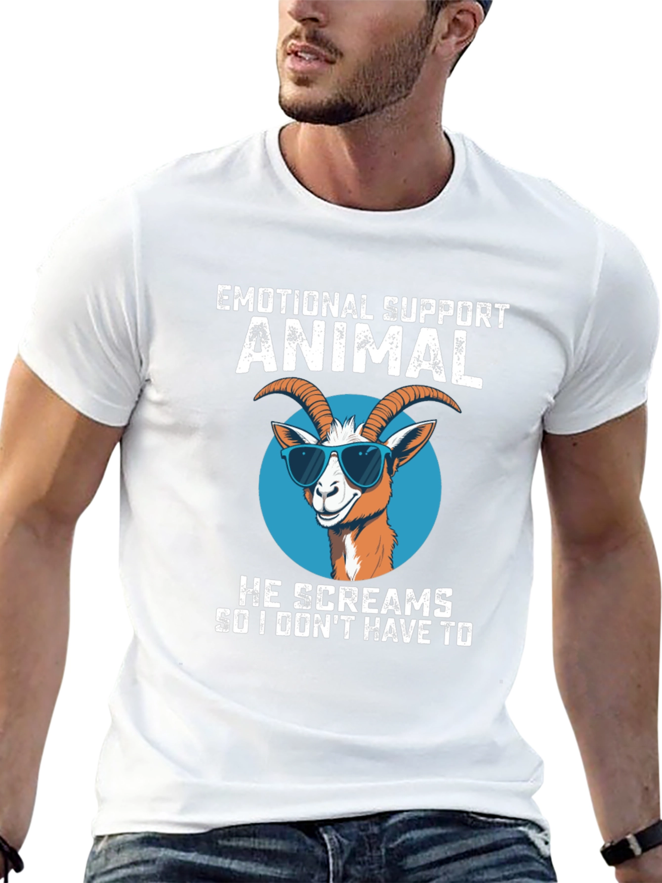 Emotional Support Animal Goat T-Shirt