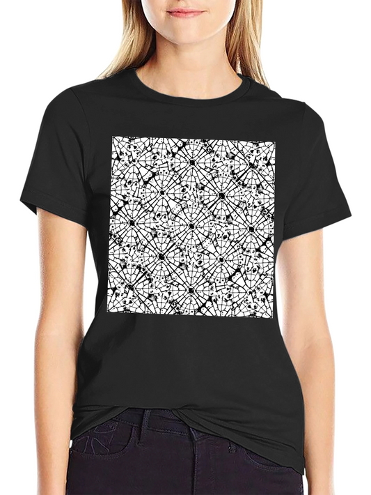 Abstract Black & White Pattern Tee