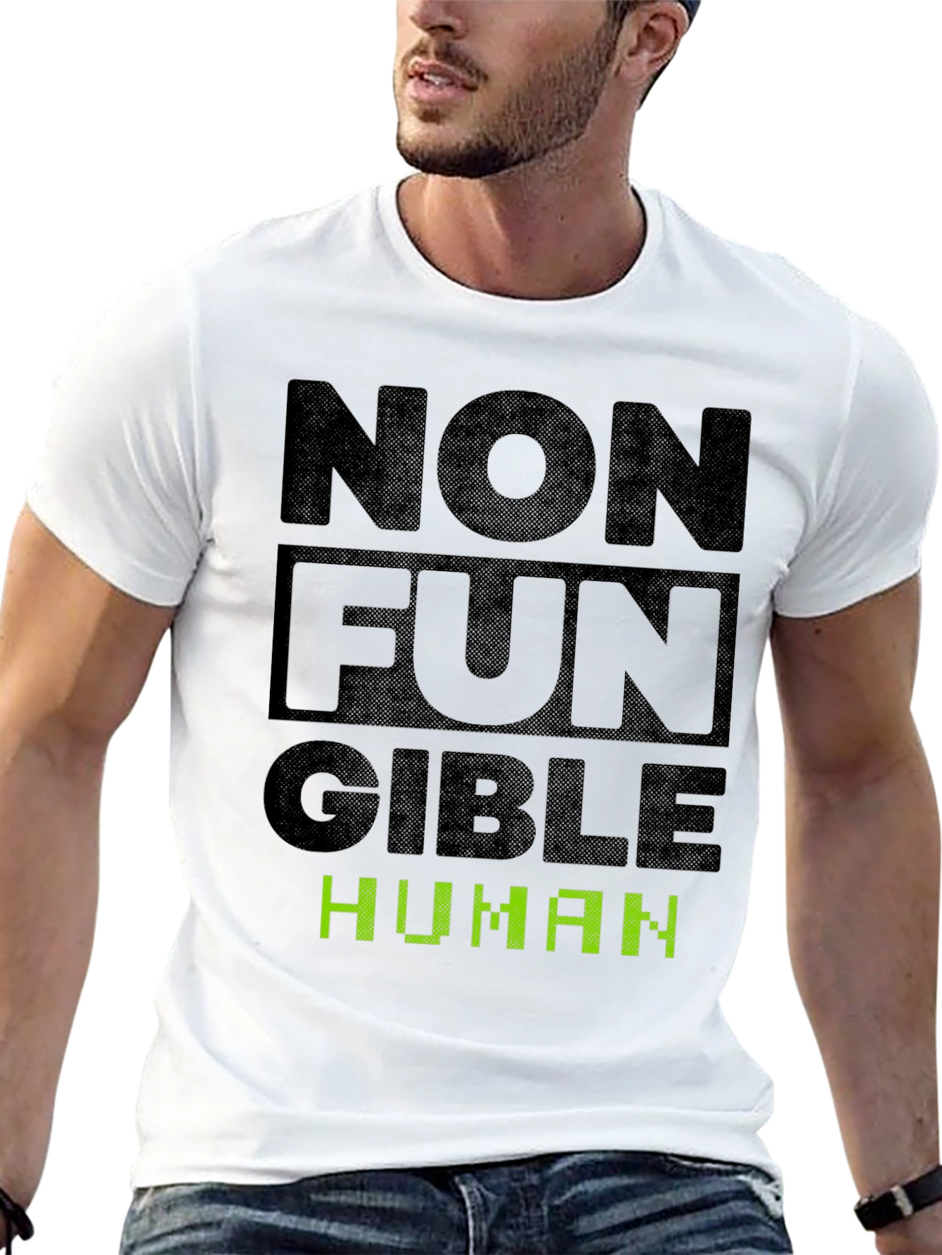 Non-Fungible Human Graphic Tee - Black