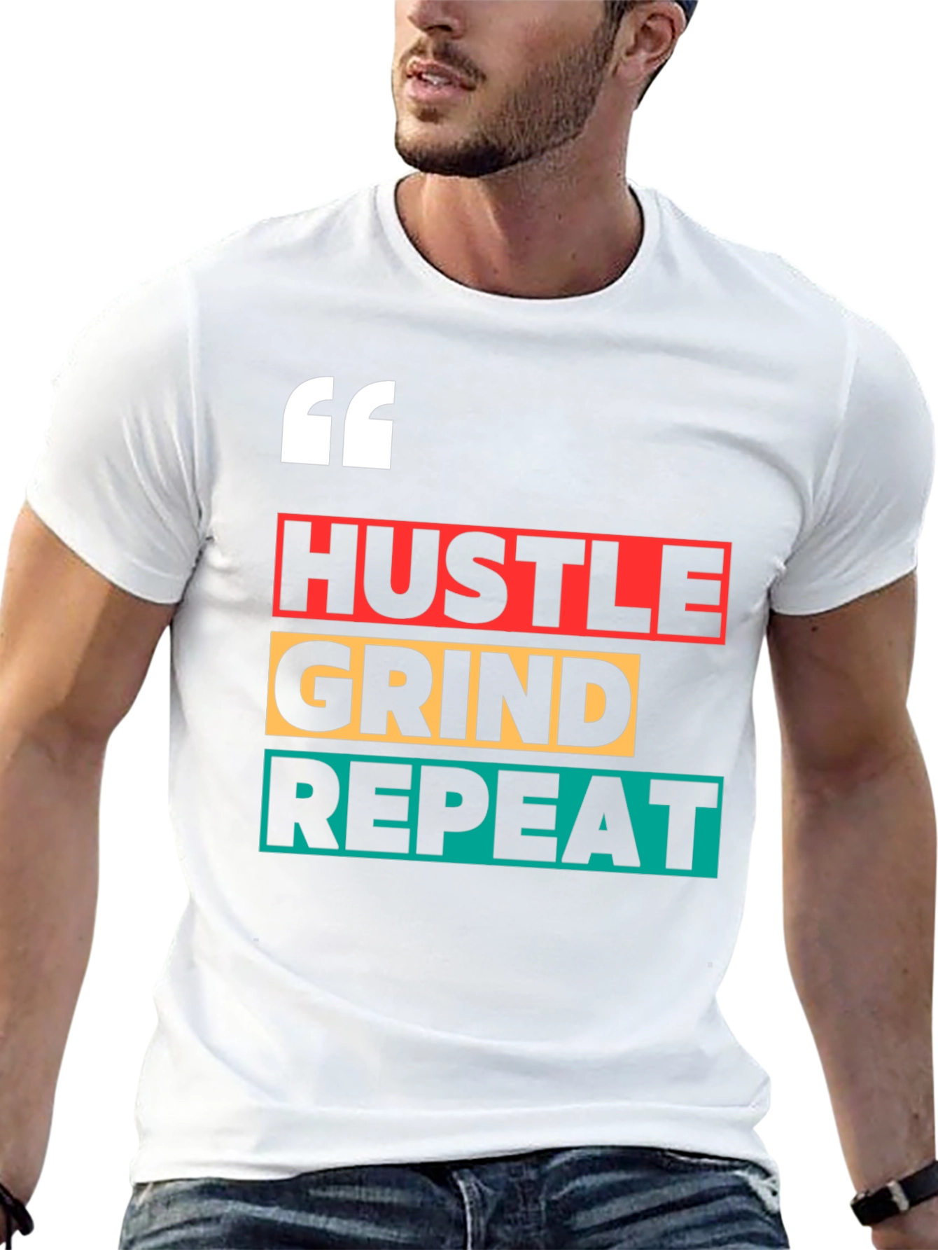Hustle Grind Repeat Graphic Tee