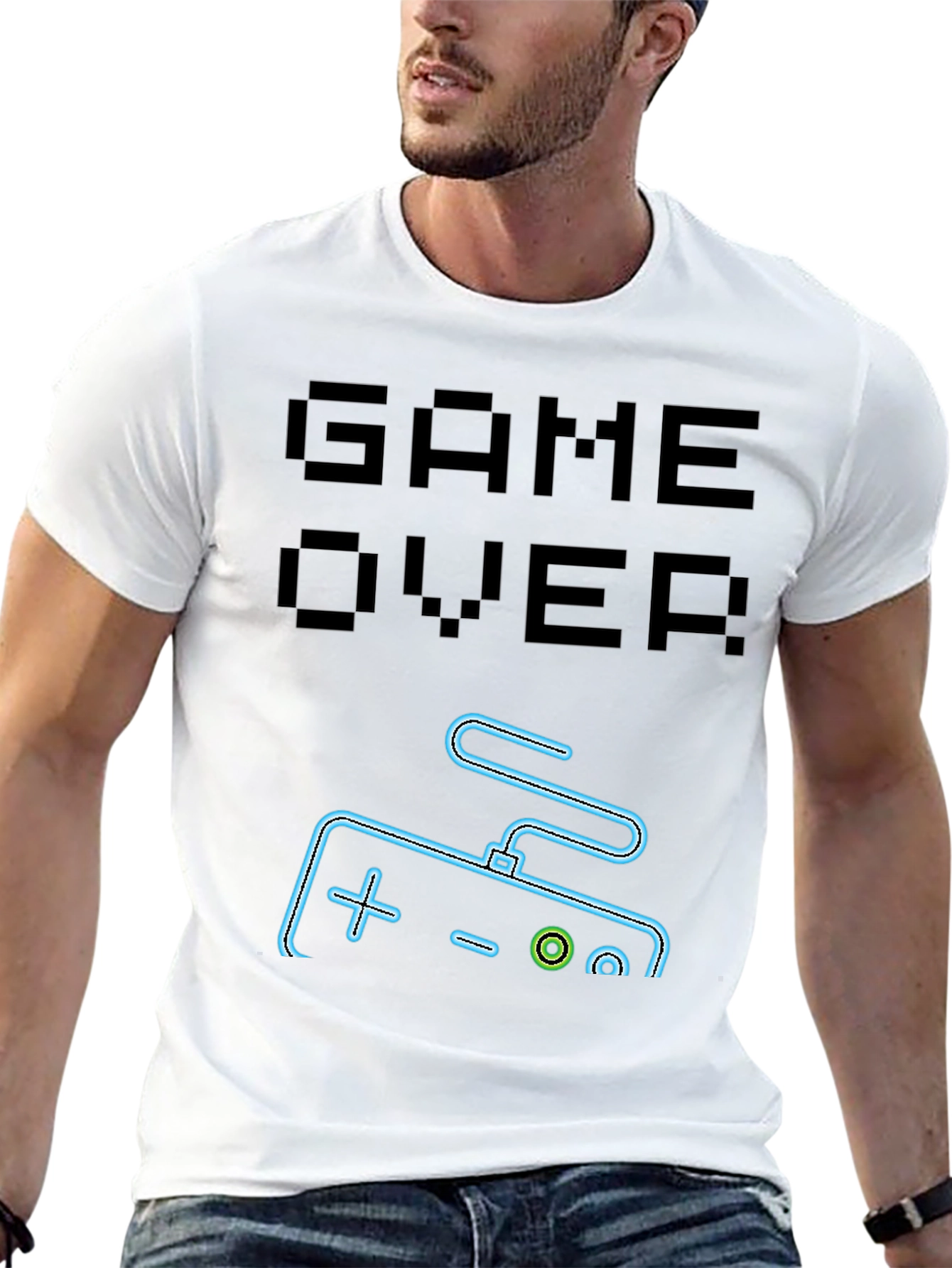 Game Over Graphic Tee - Gamer Style Shirt