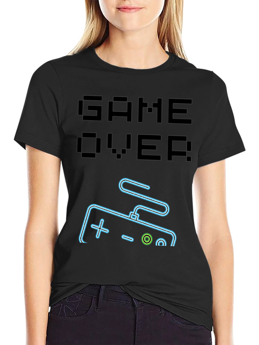 Game Over Graphic Tee - Gamer Style Shirt