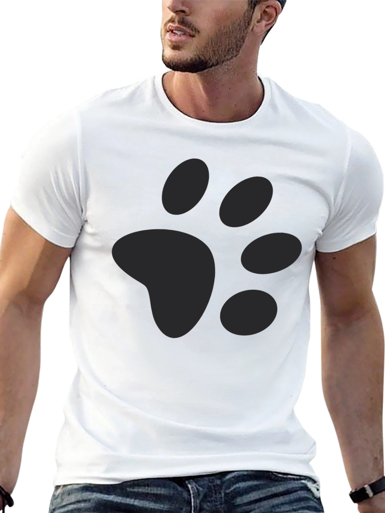 Paw Print Graphic Tee - Casual Comfort