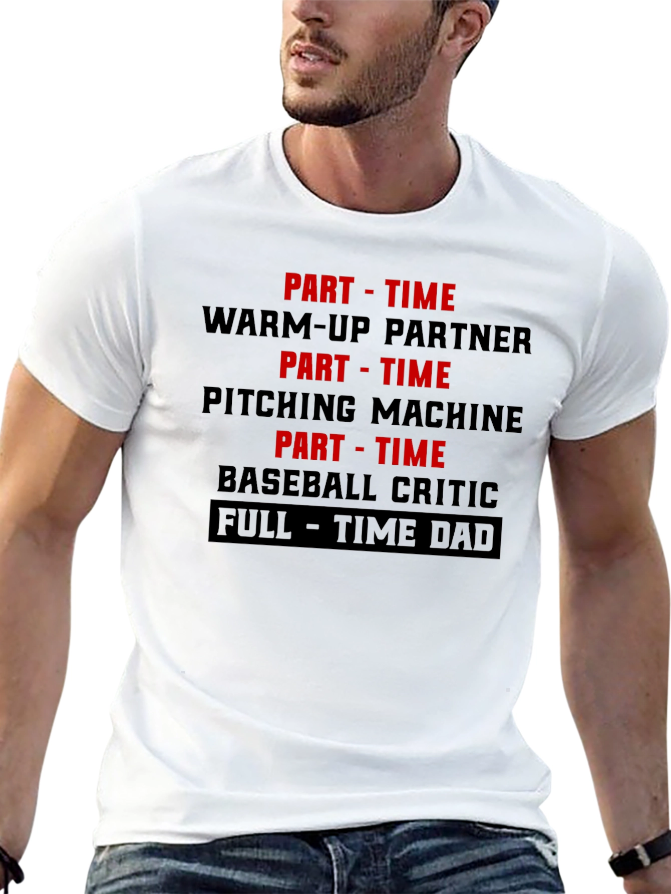 Part Time Warm Up Dad T-Shirt