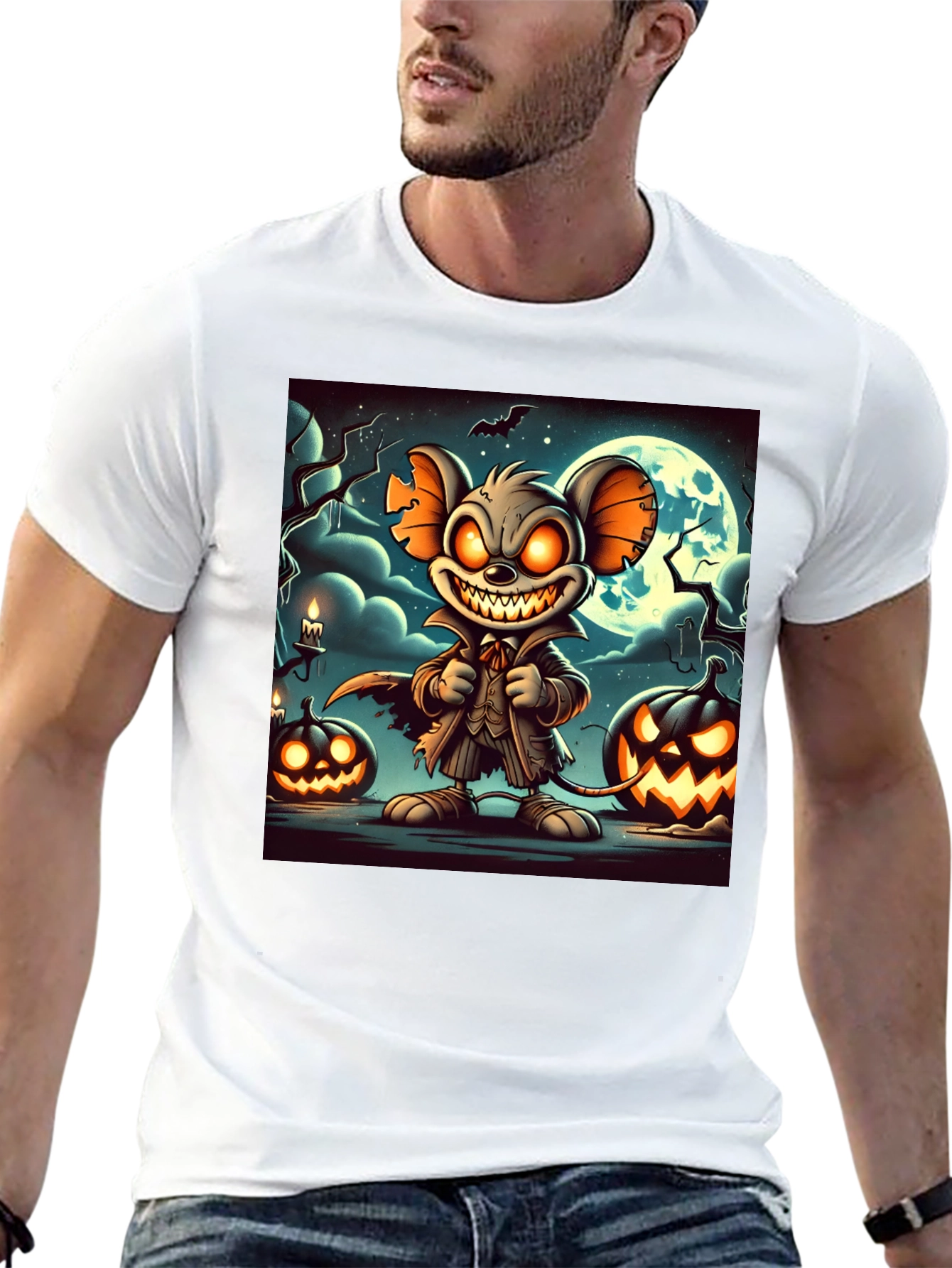 Spooky Halloween Mouse T-Shirt