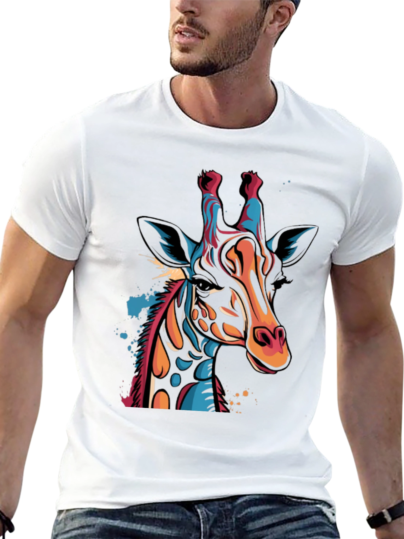 Cool Giraffe Graphic Tee - Stylish Unisex Shirt