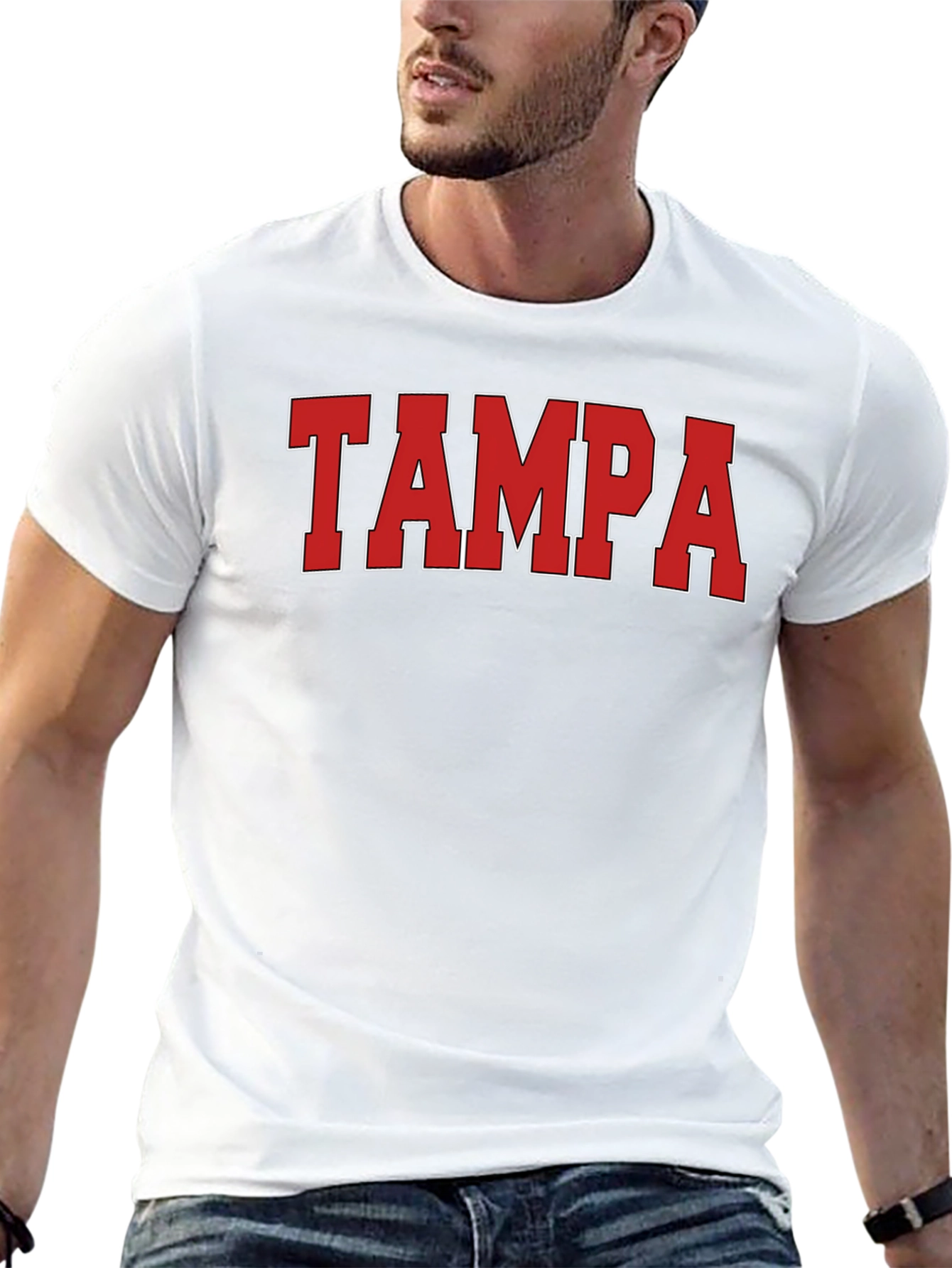 Tampa City Pride T-Shirt - Bold Red Graphic Tee