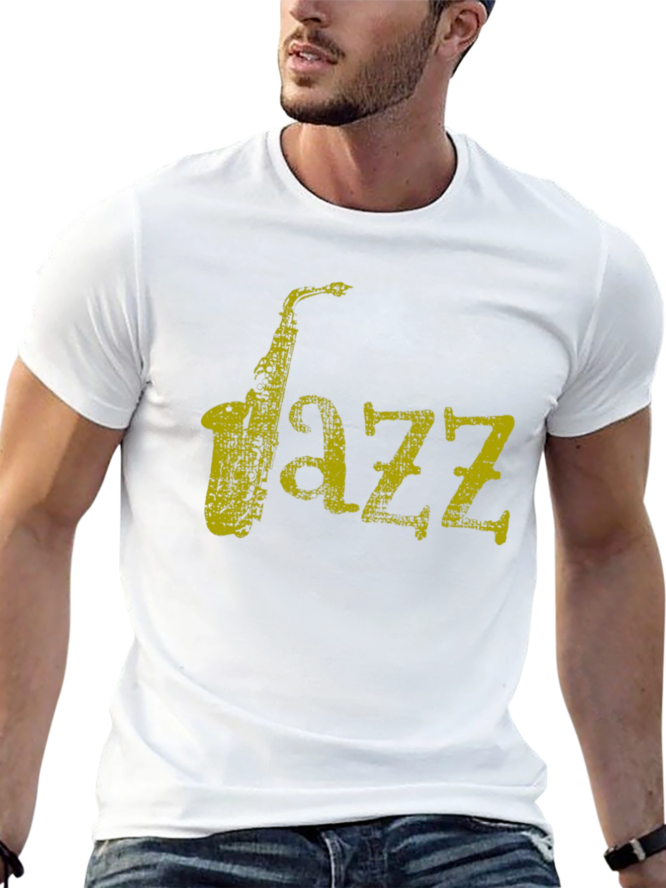 Cool Jazz Saxophone Graphic T-Shirt
