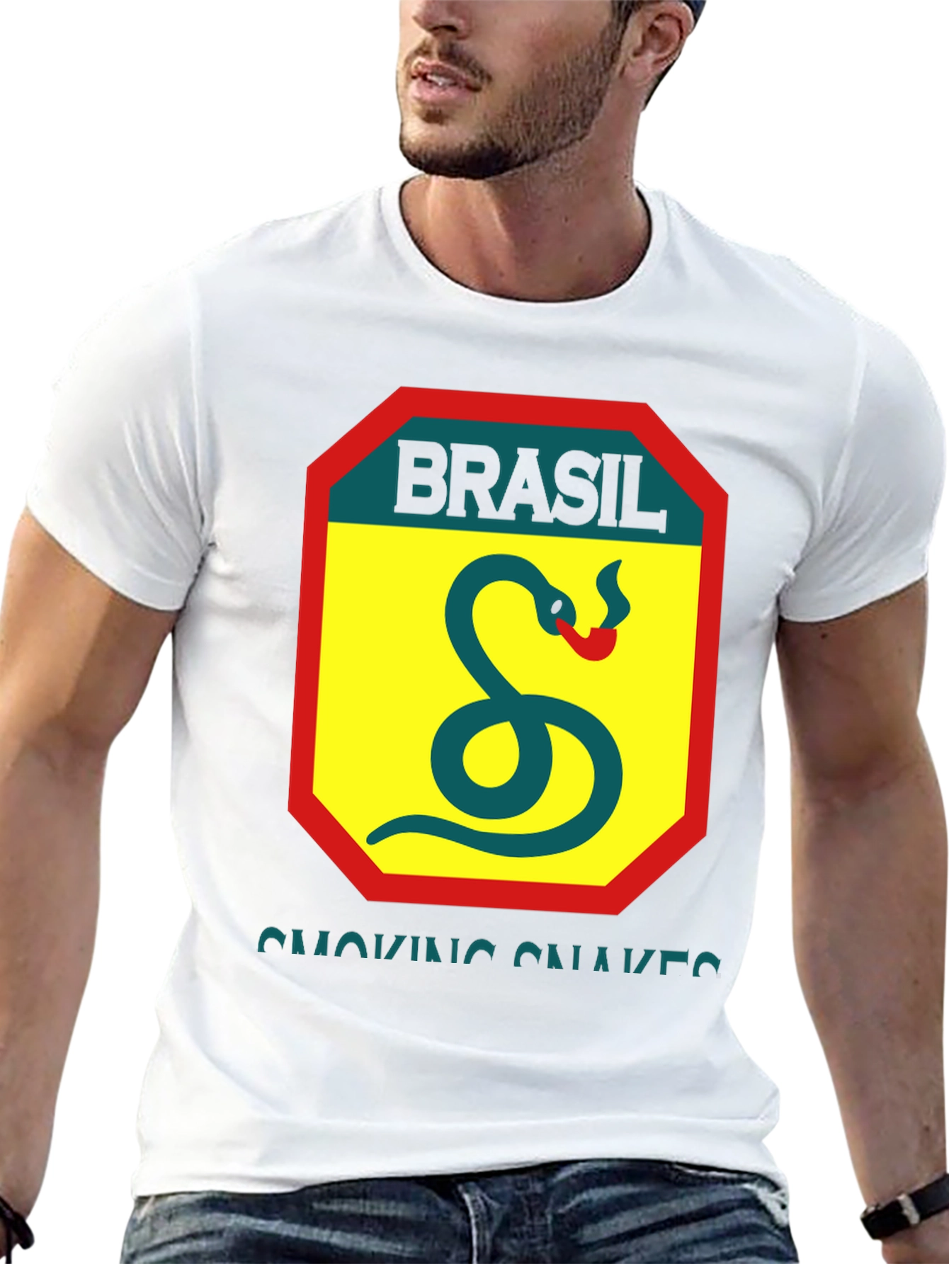 Brasil Smoking Snakes Graphic Tee