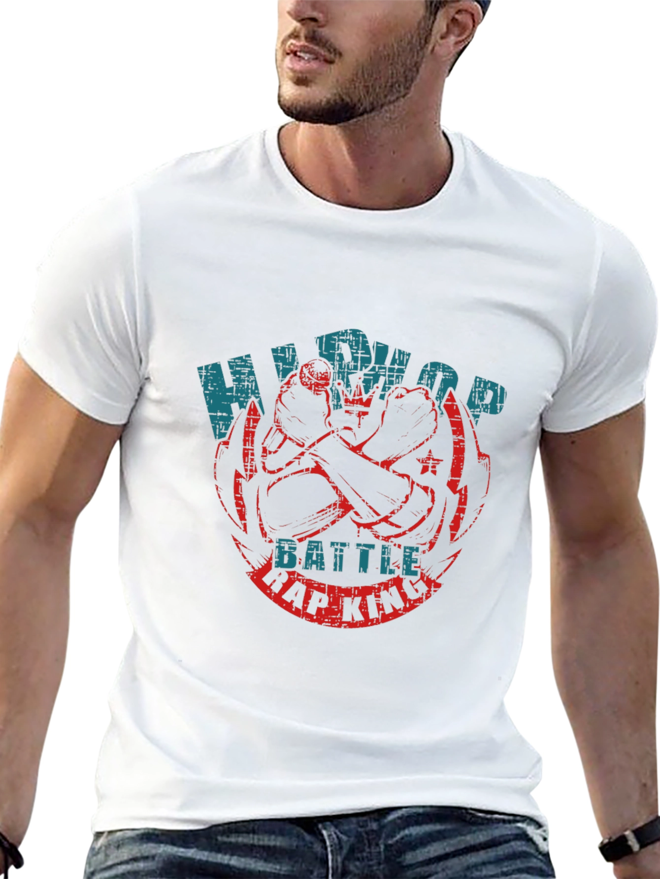 Hip Hop Battle Rap King Graphic Tee