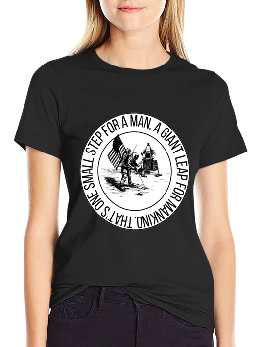 One Small Step T-Shirt - Moon Landing Graphic Tee