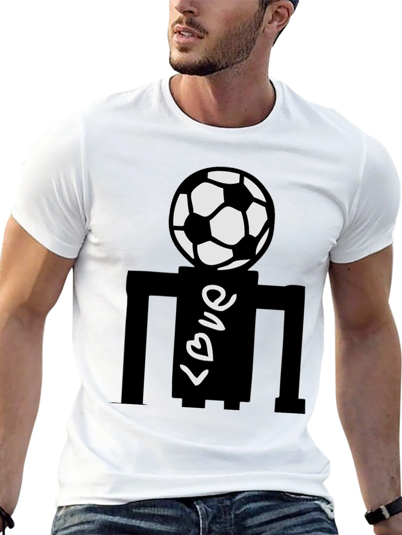 Soccer Love Black T-Shirt