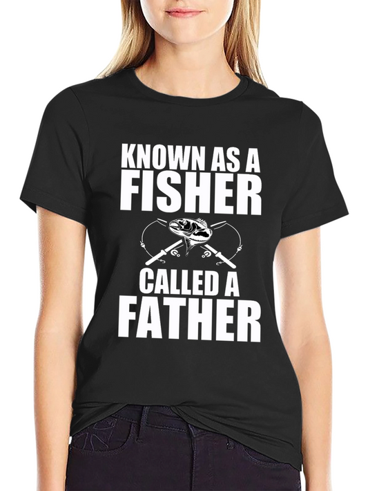 Fisher Father T-Shirt - Angler Dad Tee