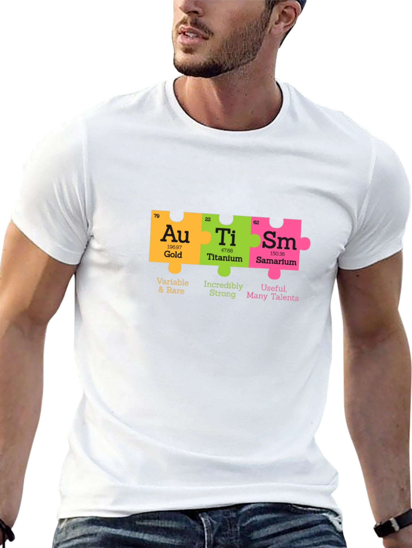 Autism Awareness Periodic Table T-Shirt