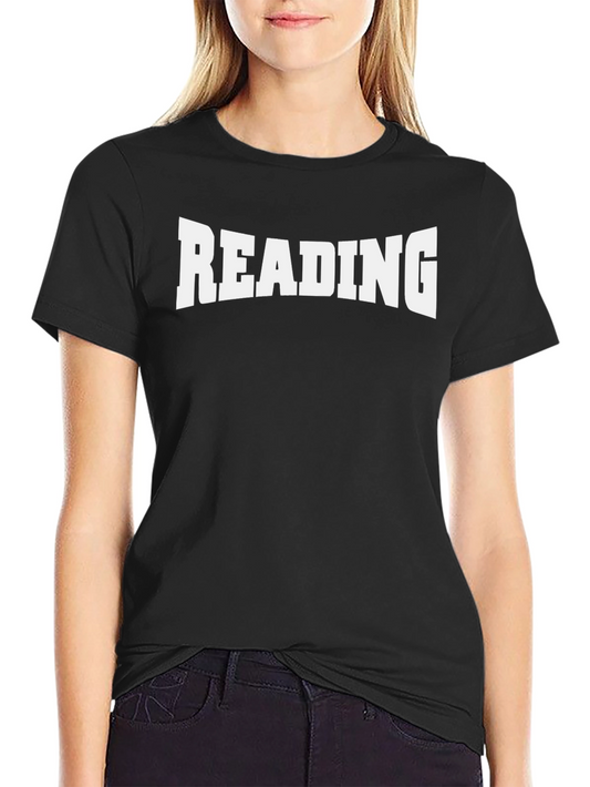 READING Graphic Tee - Black Cotton T-Shirt