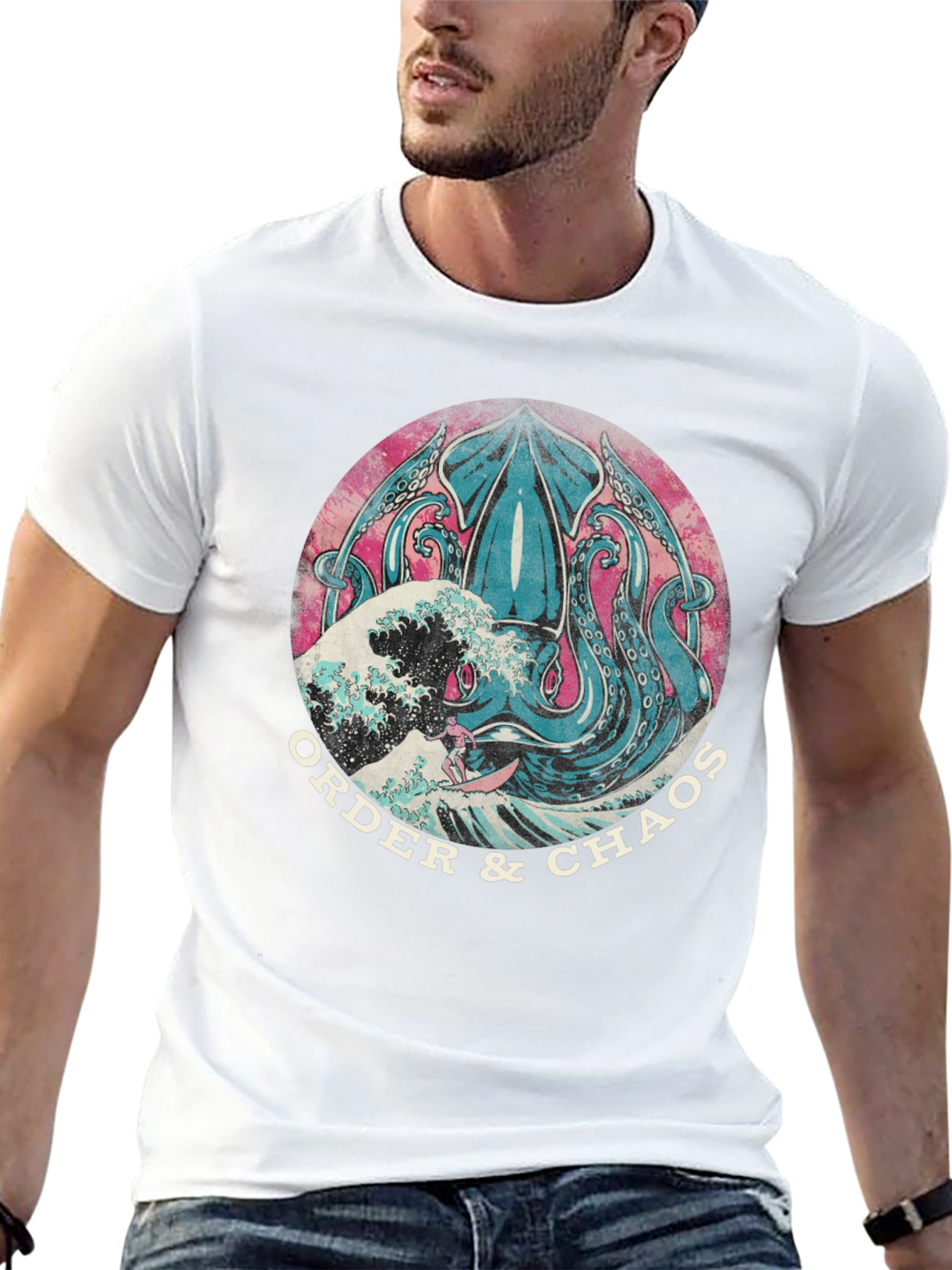 Order & Chaos Squid Graphic Tee - Black