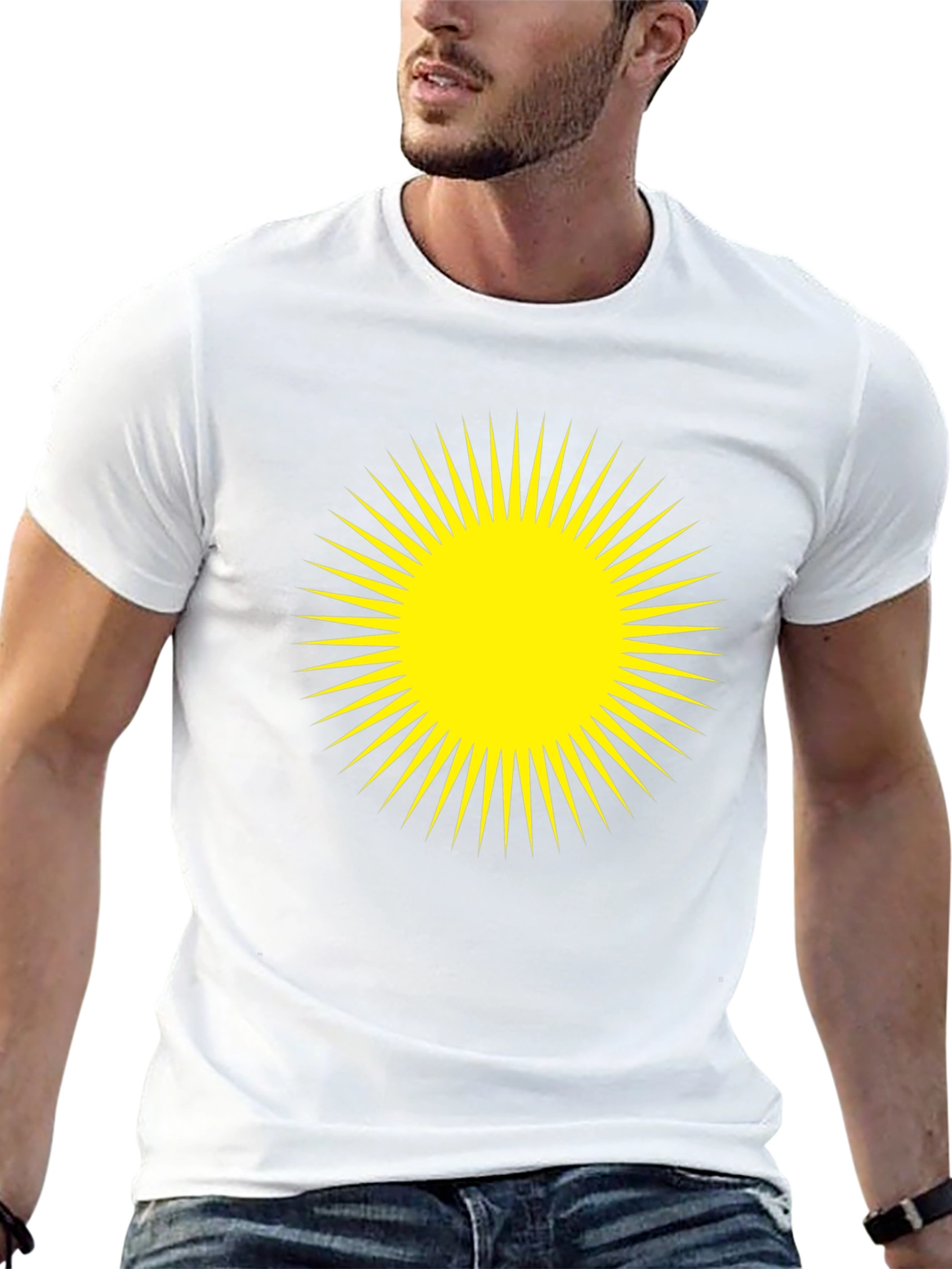Radiant Sun Graphic Black T-Shirt