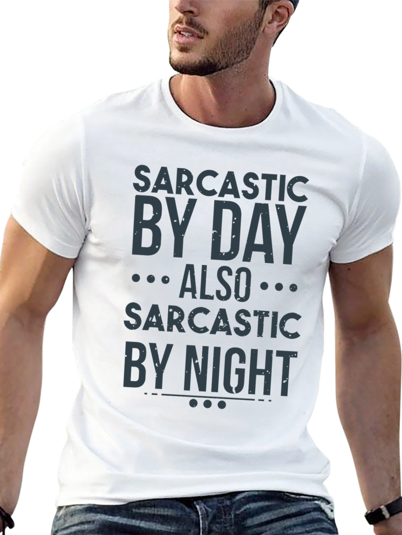 Sarcastic Day & Night Graphic Tee