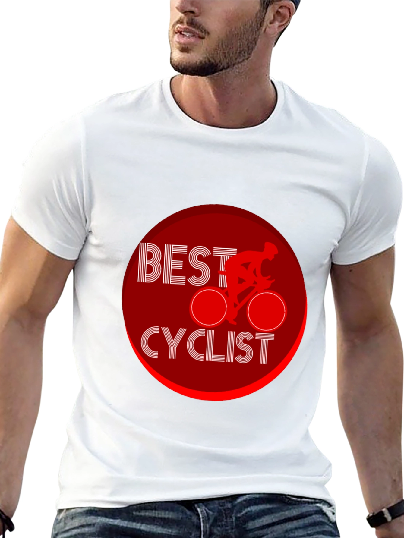Best Cyclist Graphic Black T-Shirt