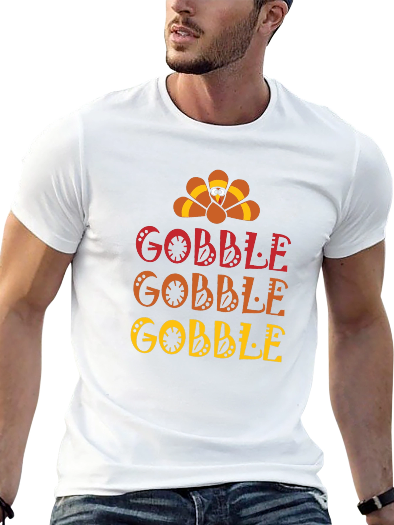 Gobble Thanksgiving T-Shirt - Holiday Fun