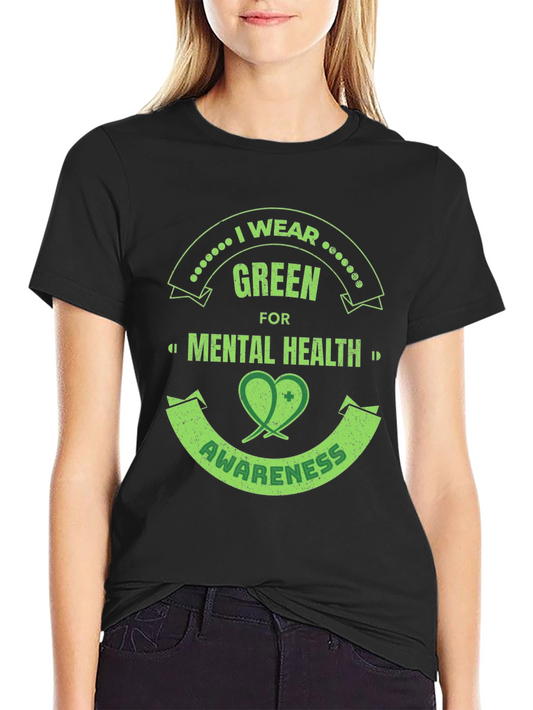 Green Mental Health Awareness T-Shirt