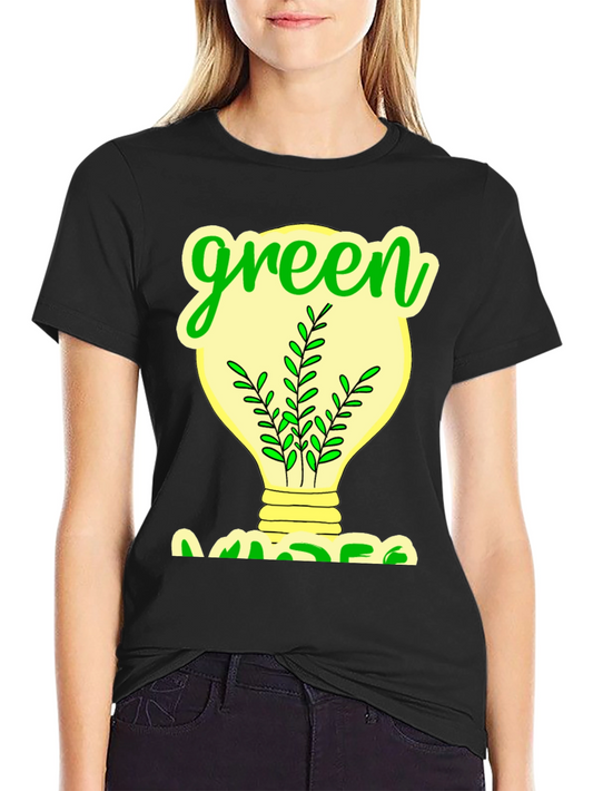 Eco-Friendly Green Graphic T-Shirt