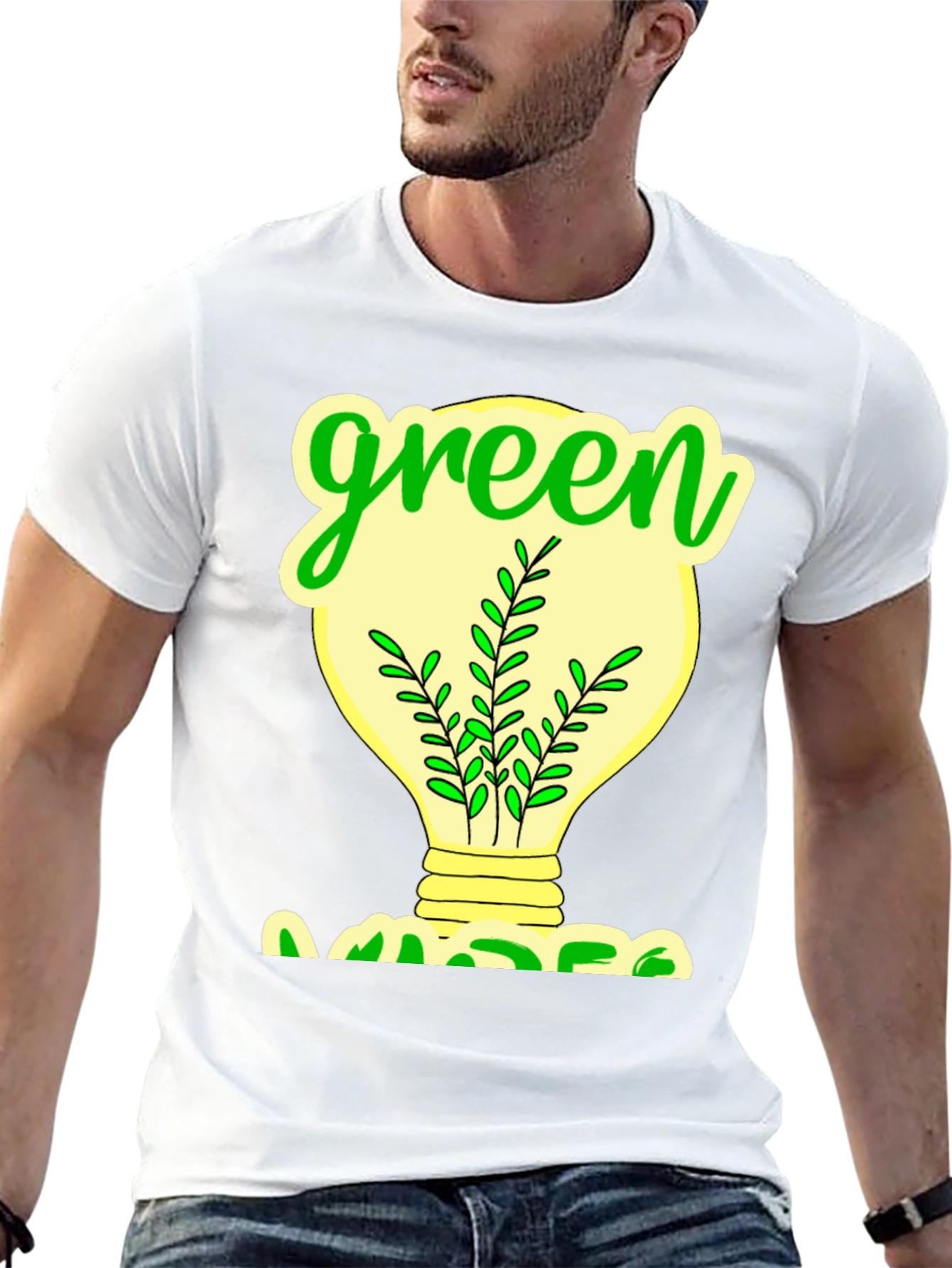 Eco-Friendly Green Graphic T-Shirt