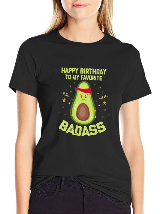 Badass Avocado Birthday T-Shirt