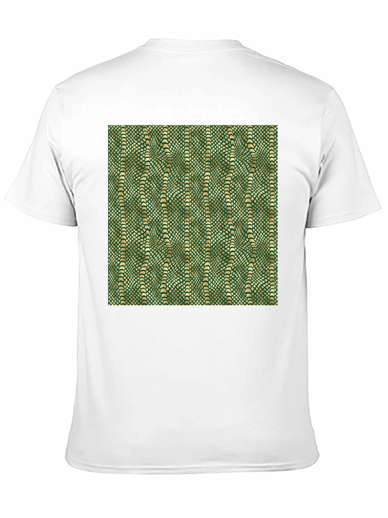 Green Snake Skin Pattern Graphic T-Shirt