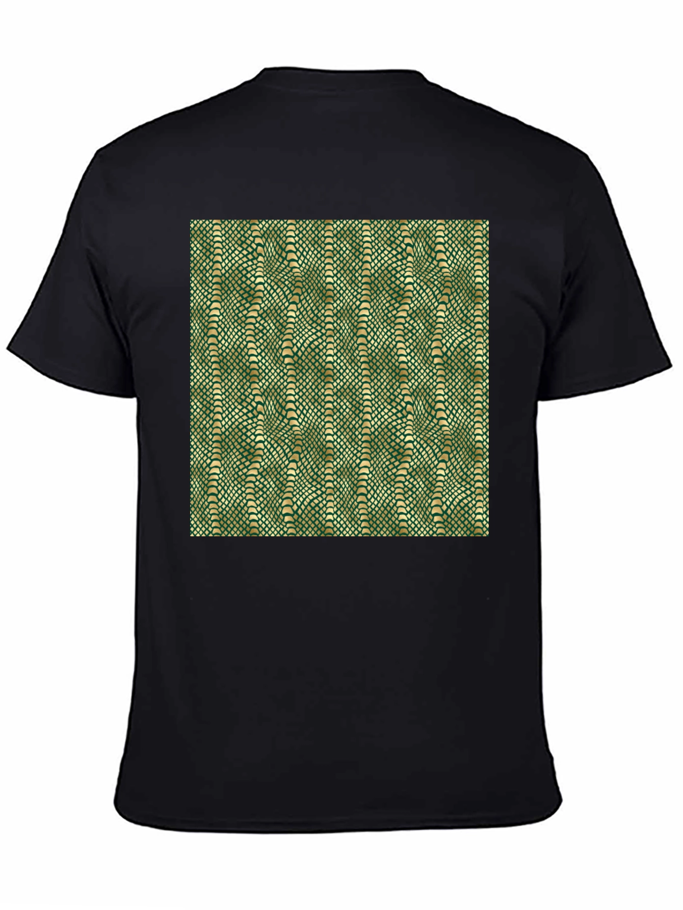 Green Snake Skin Pattern Graphic T-Shirt