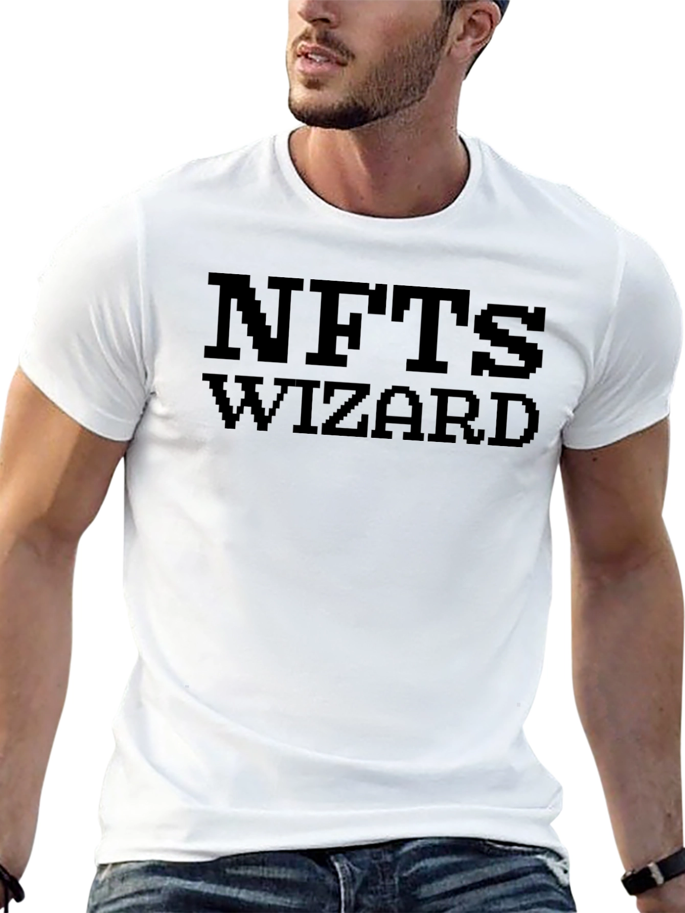 NFTs Wizard Black T-Shirt - Crypto Art Fan