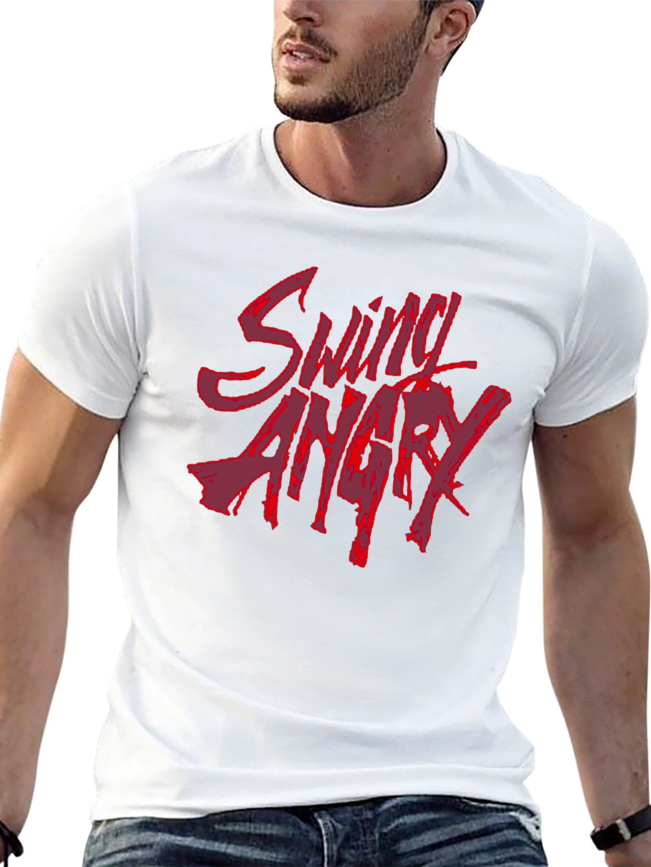 Swing Angry Black Graphic Tee