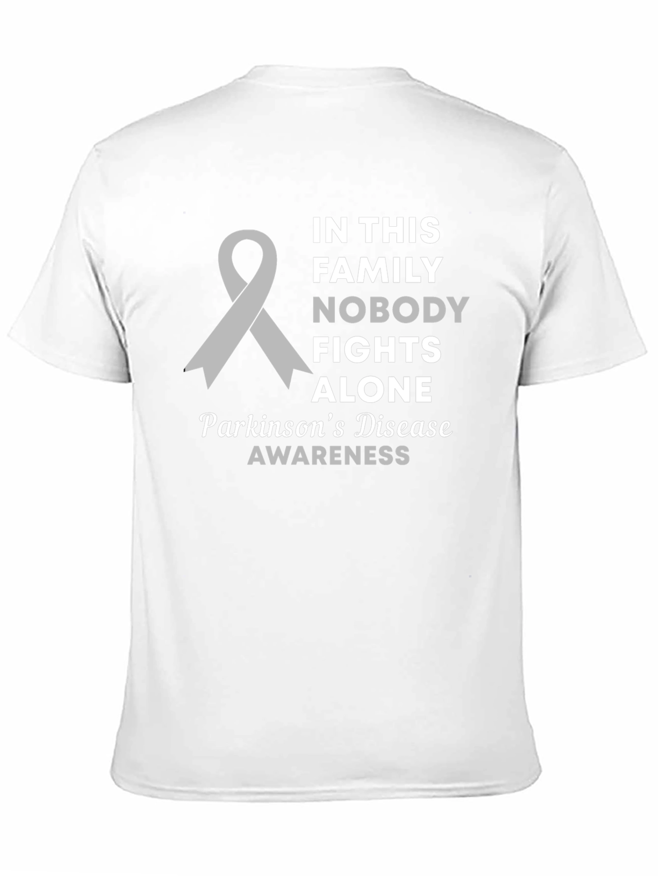 Parkinsons Awareness T-Shirt - Family Fights Alone