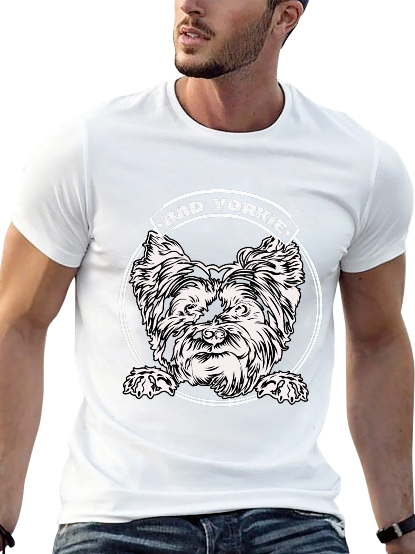 Bad Yorkie T-Shirt - Dog Lover Apparel