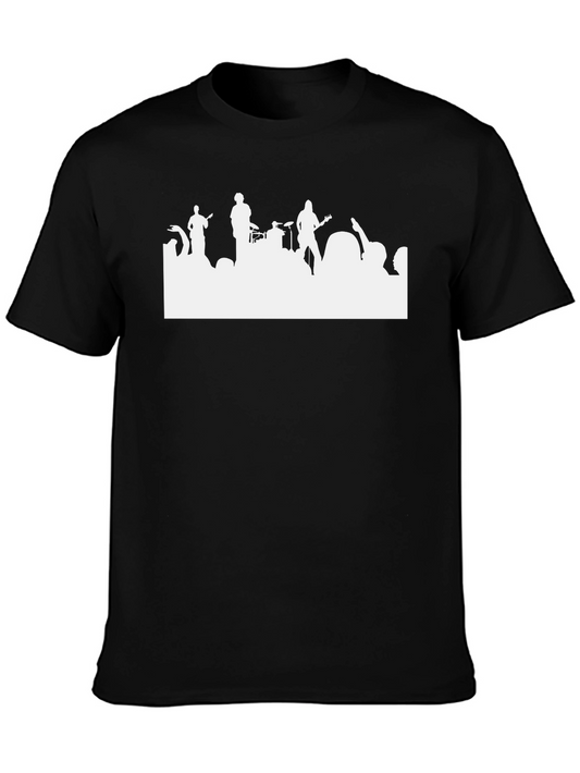 Band Silhouette Graphic Tee - Black