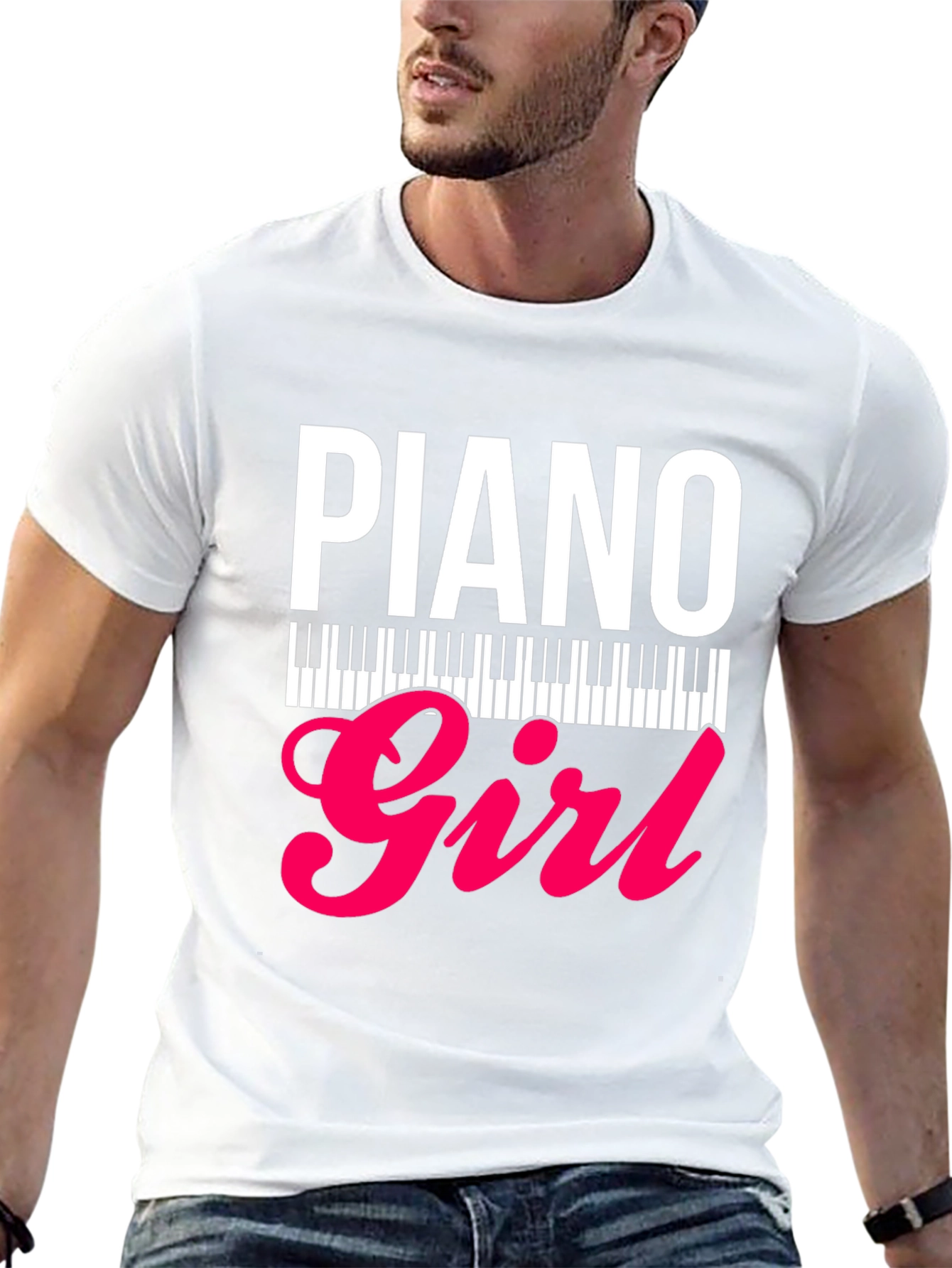 Piano Girl Graphic Tee - Musicians Style