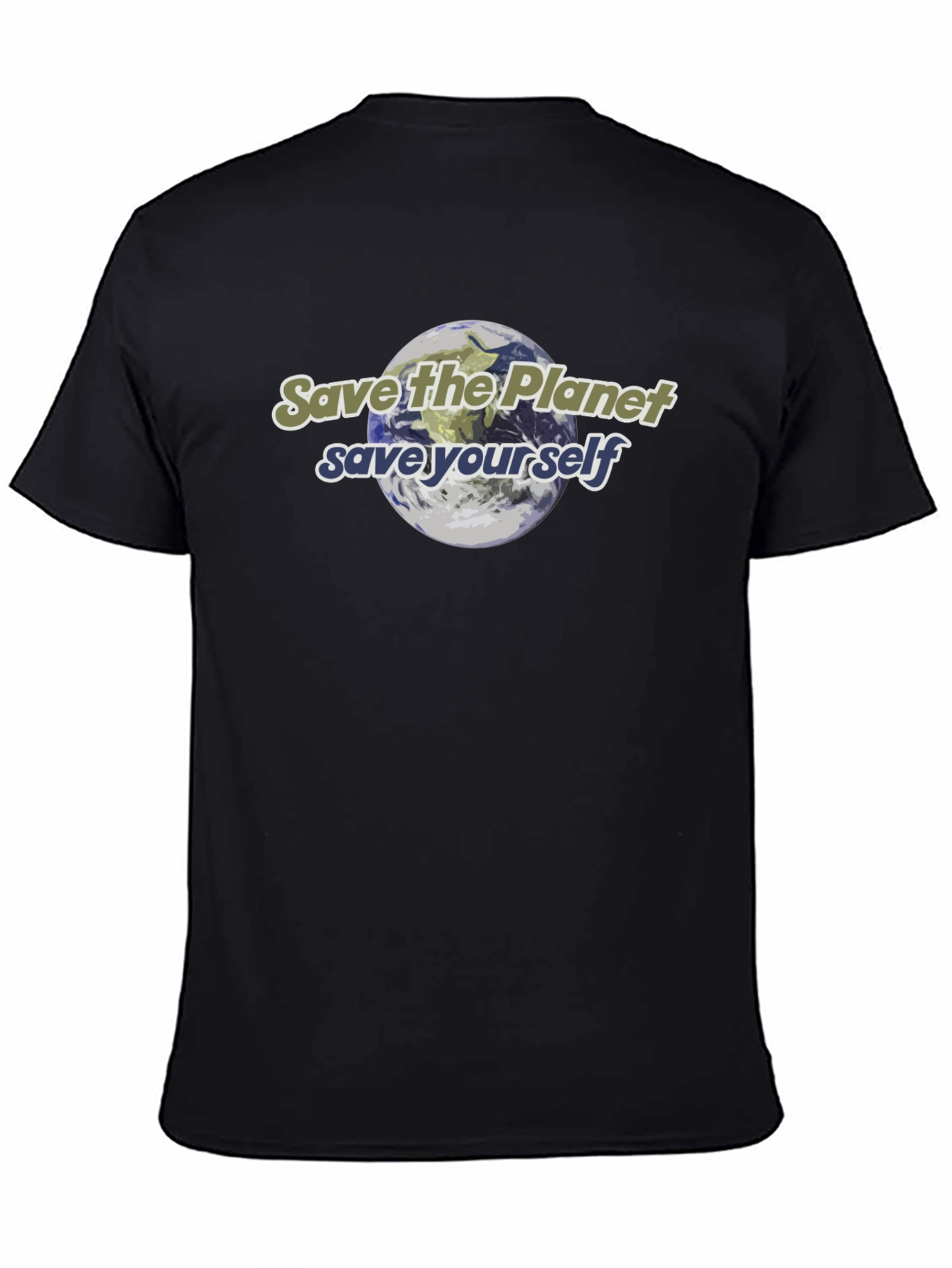 Eco-Friendly Save the Planet Graphic T-Shirt