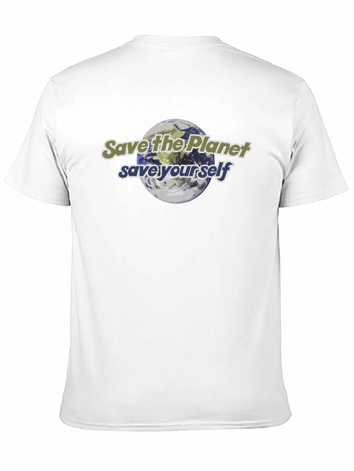 Eco-Friendly Save the Planet Graphic T-Shirt