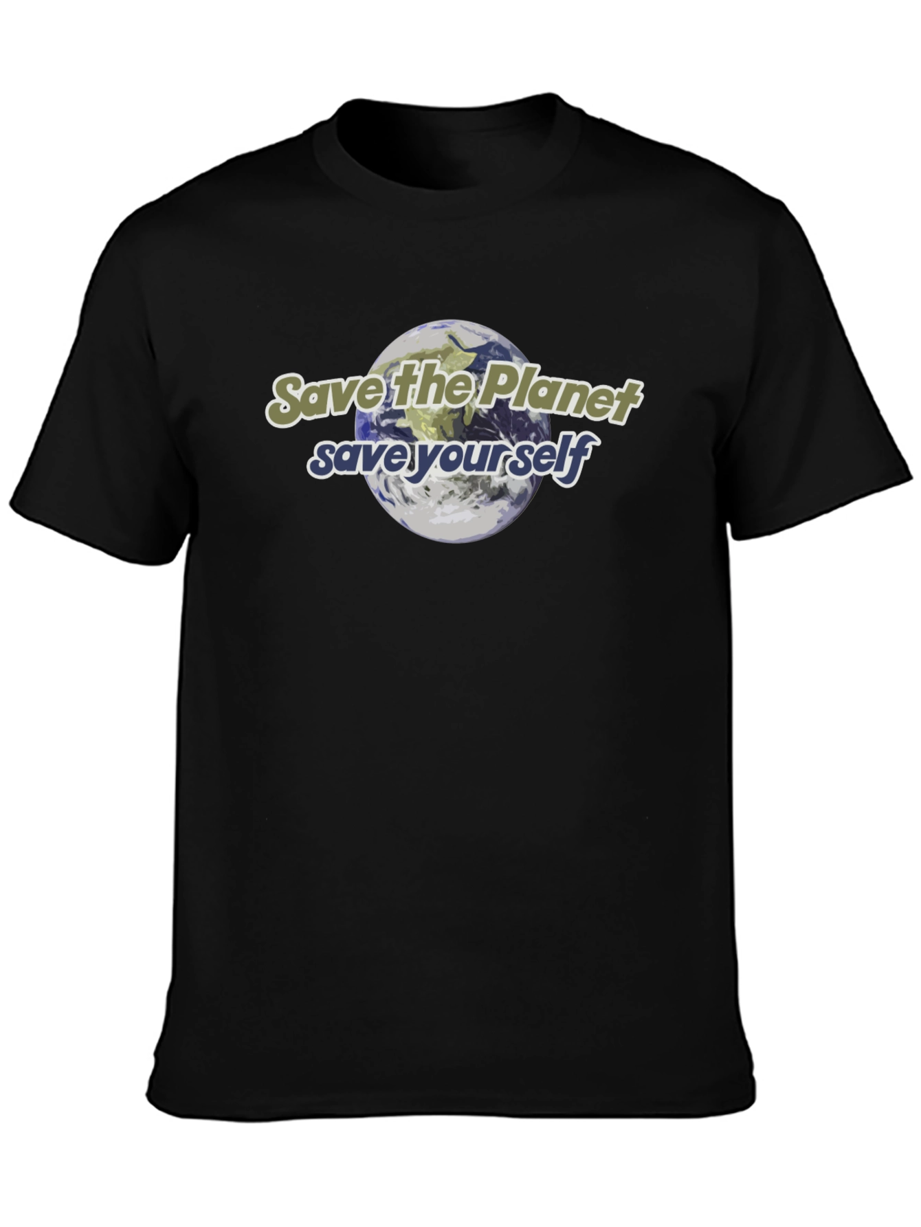Eco-Friendly Save the Planet Graphic T-Shirt