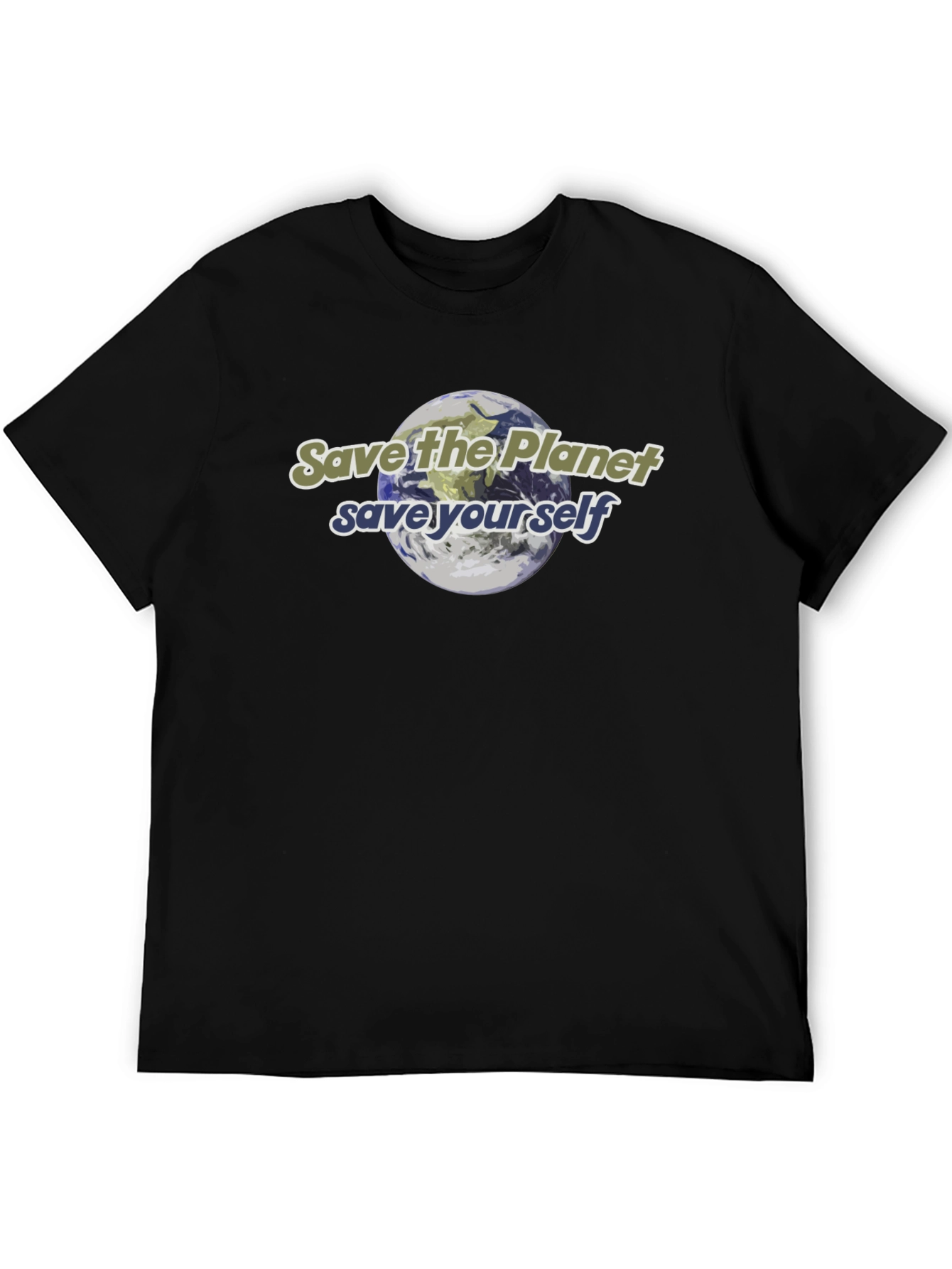Eco-Friendly Save the Planet Graphic T-Shirt