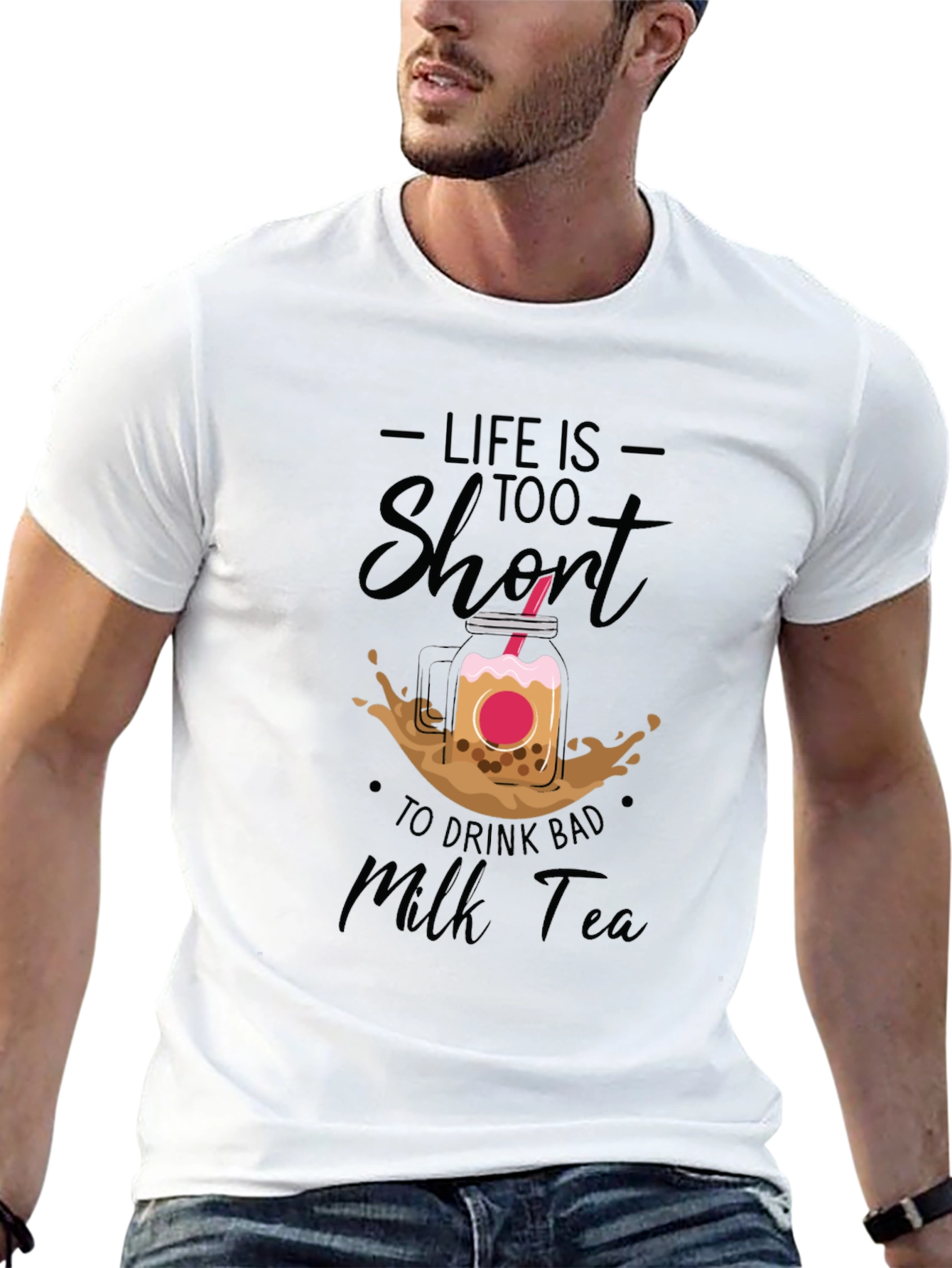 Life Is Too Short Bubble Tea Graphic Tee
