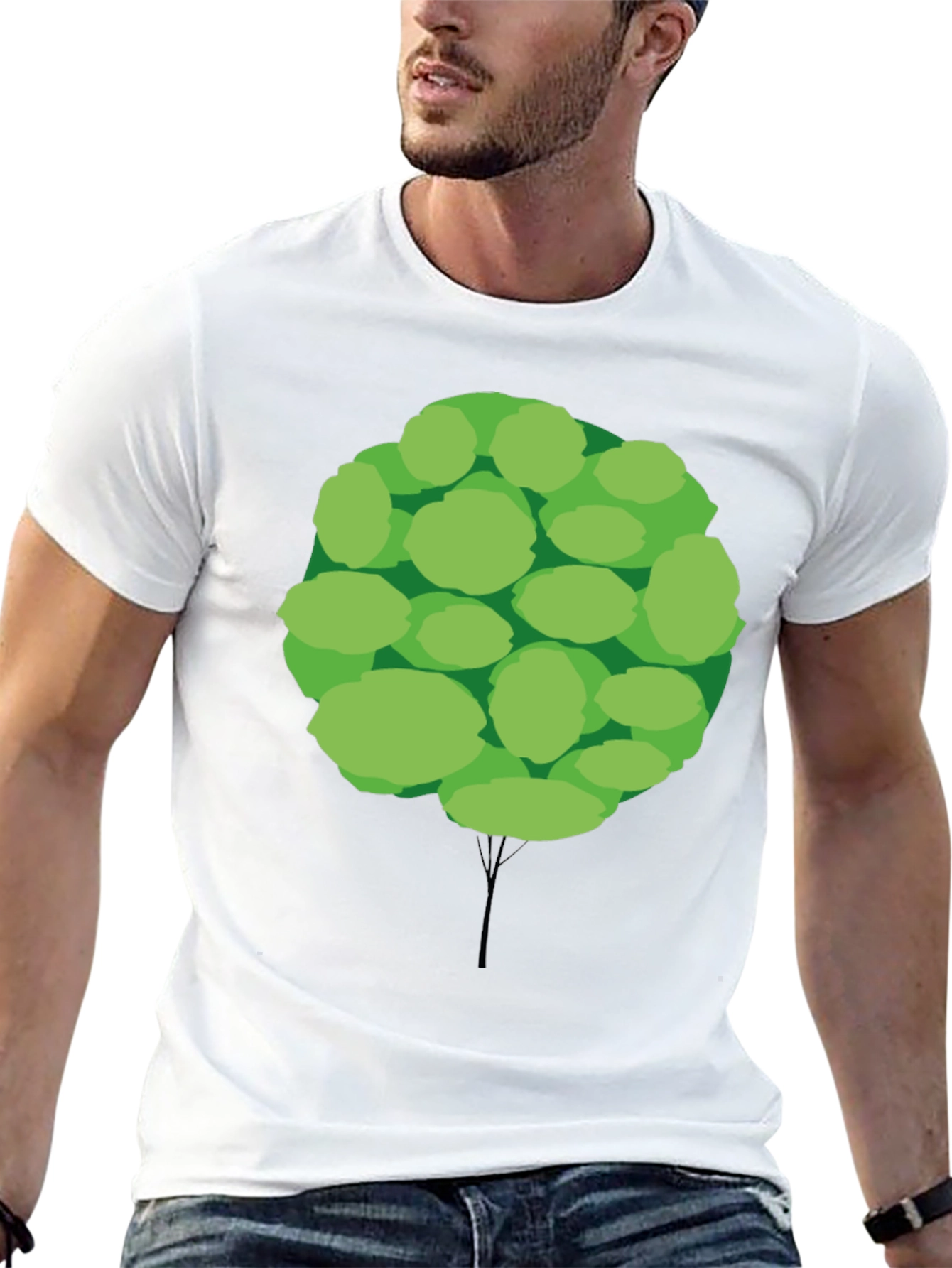 Funky Tree Graphic Tee - Unisex Black T-Shirt