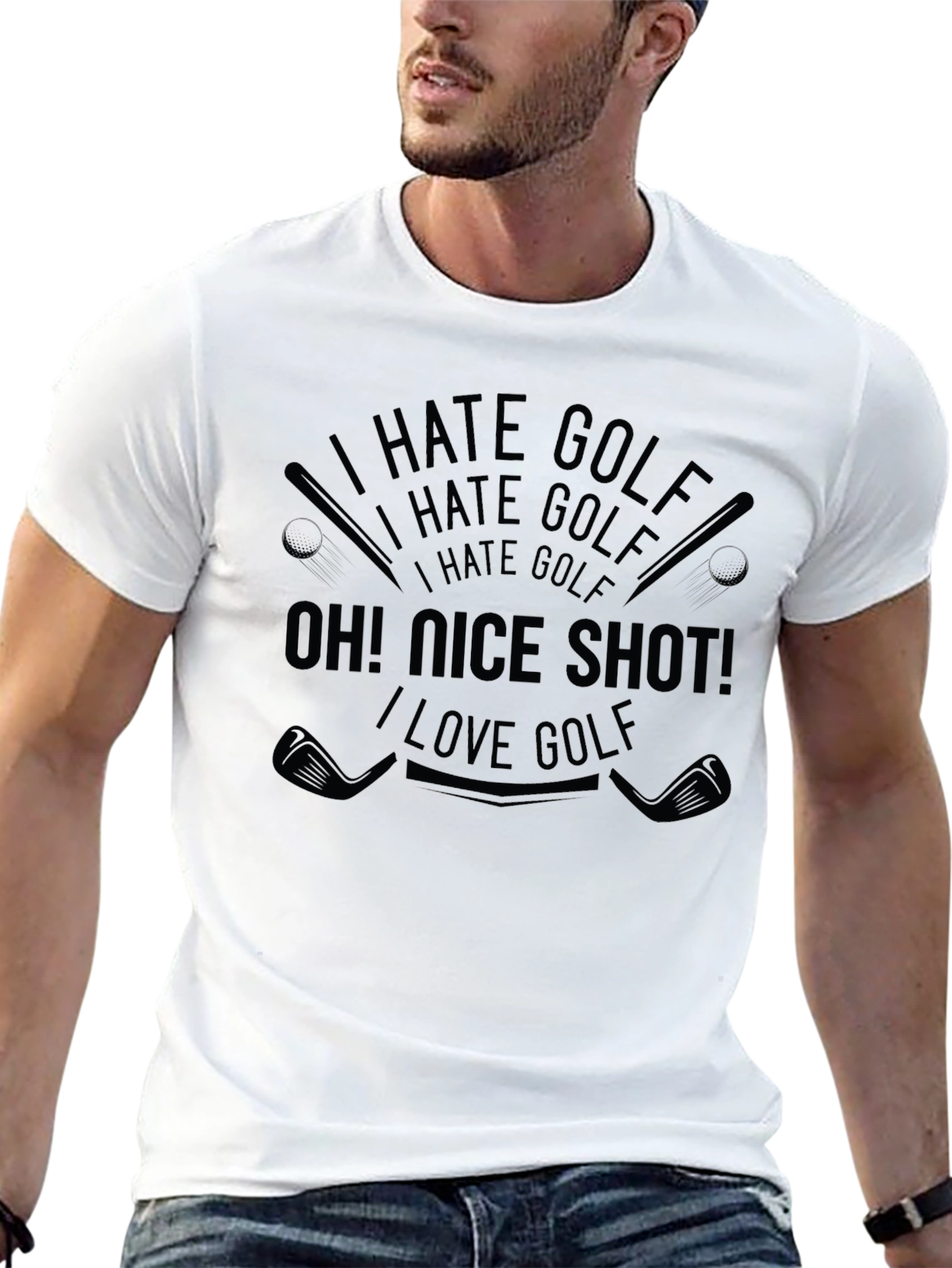 I Hate Golf Oh! Nice Shot! T-Shirt