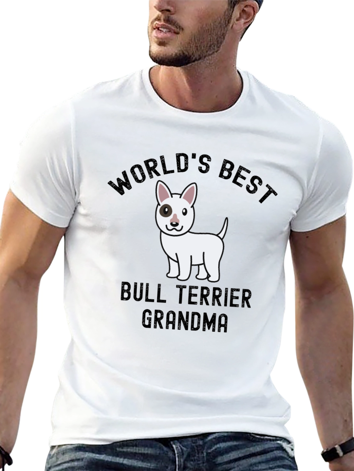 Worlds Best Bull Terrier Grandma T-Shirt