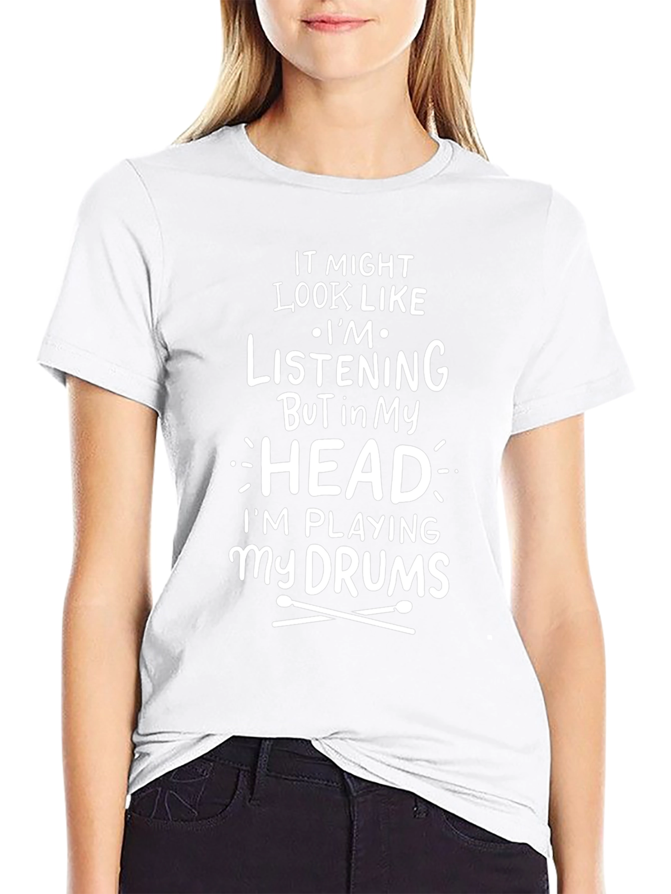 Drummer T-Shirt: Im Playing My Drums in My Head