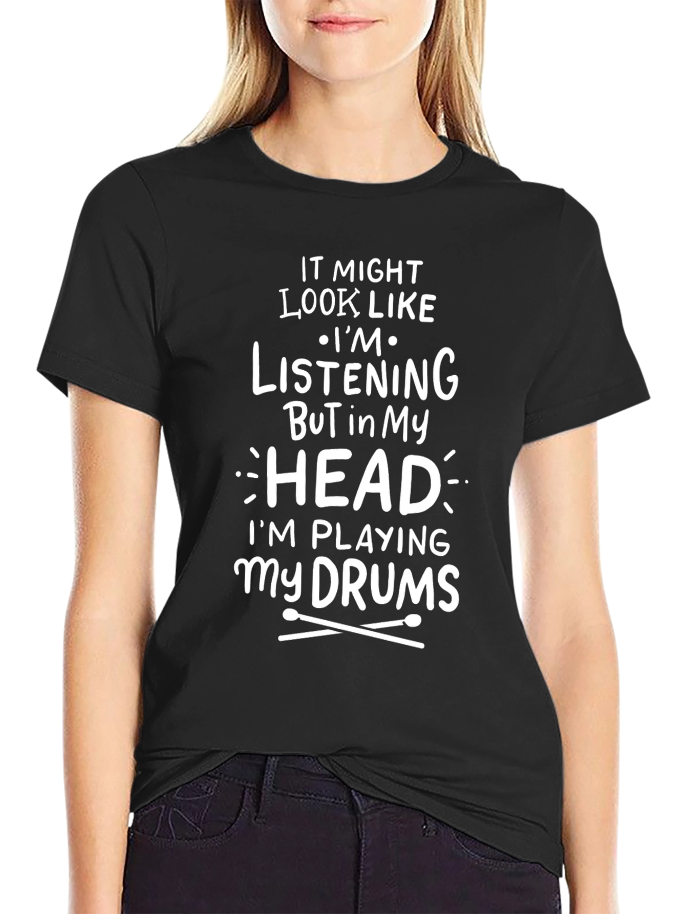 Drummer T-Shirt: Im Playing My Drums in My Head